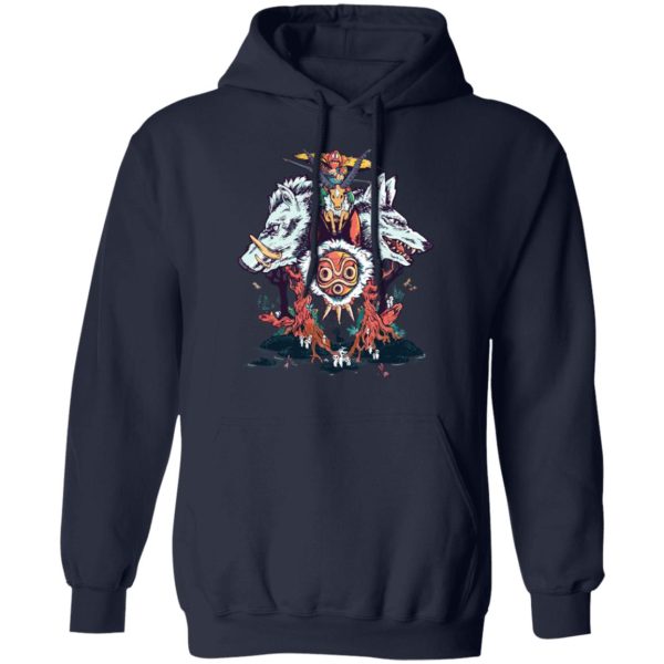 Princess Mononoke Princess - Princess Mononoke Characters Hoodie-Apparel, Hoodie, princess mononoke, Princess Mononoke Princess