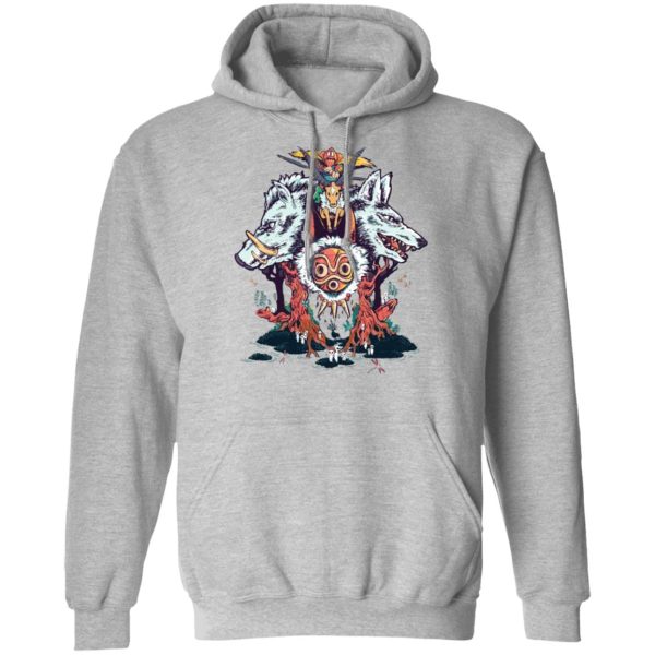 Princess Mononoke Princess - Princess Mononoke Characters Hoodie-Apparel, Hoodie, princess mononoke, Princess Mononoke Princess