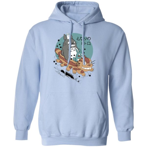 Soot Balls Totoro - Totoro Riding Catbus Hoodie-Apparel, Hoodie, My Neighbor Totoro, Soot Balls Totoro