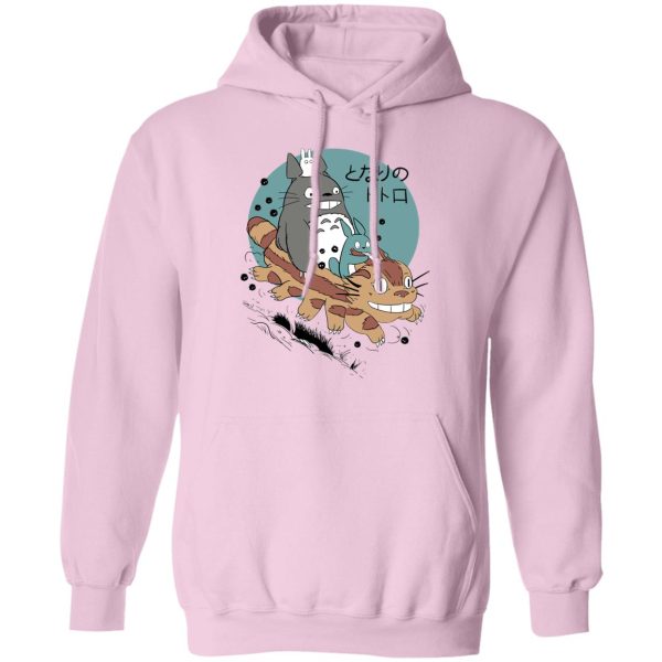 Soot Balls Totoro - Totoro Riding Catbus Hoodie-Apparel, Hoodie, My Neighbor Totoro, Soot Balls Totoro