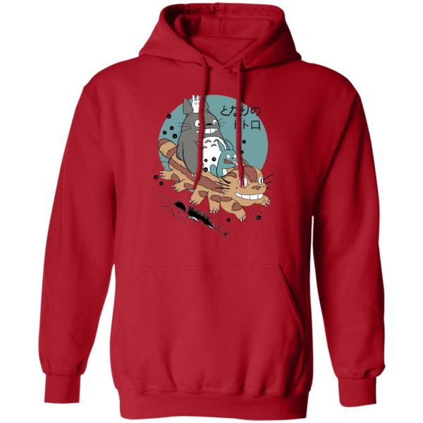 Soot Balls Totoro - Totoro Riding Catbus Hoodie-Apparel, Hoodie, My Neighbor Totoro, Soot Balls Totoro