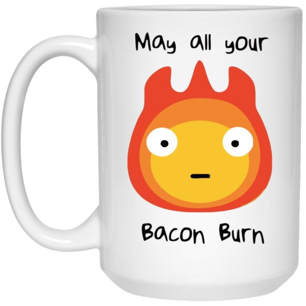 Howl's Moving Castle Movie - Howl’s Moving Castle – May All Your Bacon Burn Mug-House Decor, Howl's Moving Castle, Howl's Moving Castle Movie, Mug