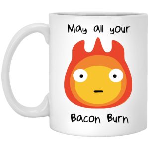 Howl's Moving Castle Movie - Howl’s Moving Castle – May All Your Bacon Burn Mug-House Decor, Howl's Moving Castle, Howl's Moving Castle Movie, Mug