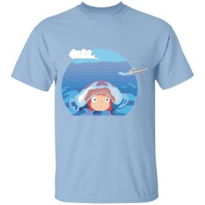 Anime Ponyo - Ponyo in her first trip T Shirt for Kid-Anime Ponyo