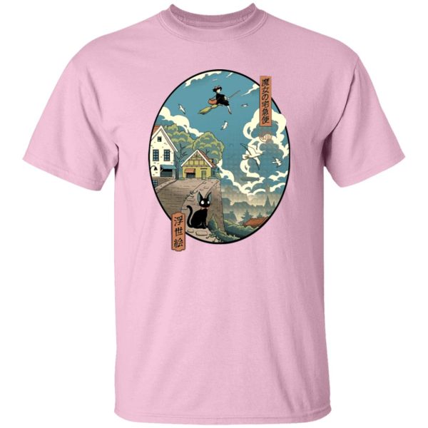 Ursula Kiki's Delivery Service - Kiki’s Delivery Service Ukiyo-E Style T Shirt-Apparel, Kiki's Delivery Service, Tshirt, Ursula Kiki's Delivery Service