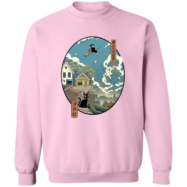 Kiki's Delivery Service Ursula - Kiki’s Delivery Service Ukiyo-E Style Sweatshirt-Apparel, Kiki's Delivery Service, Kiki's Delivery Service Ursula, Sweatshirt