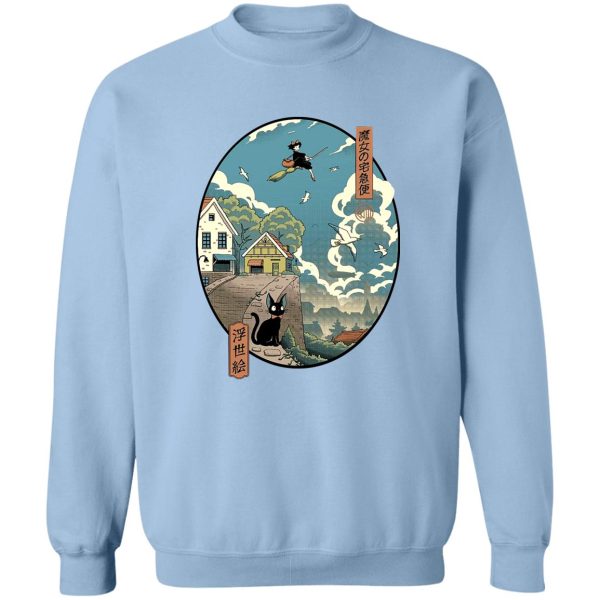 Kiki's Delivery Service Ursula - Kiki’s Delivery Service Ukiyo-E Style Sweatshirt-Apparel, Kiki's Delivery Service, Kiki's Delivery Service Ursula, Sweatshirt