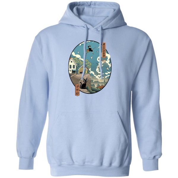 Kiki's Delivery Service Novel - Kiki’s Delivery Service Ukiyo-E Style Hoodie-Apparel, Hoodie, Kiki's Delivery Service Novel, My Neighbor Totoro