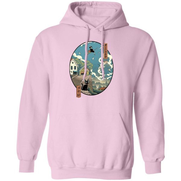 Kiki's Delivery Service Novel - Kiki’s Delivery Service Ukiyo-E Style Hoodie-Apparel, Hoodie, Kiki's Delivery Service Novel, My Neighbor Totoro