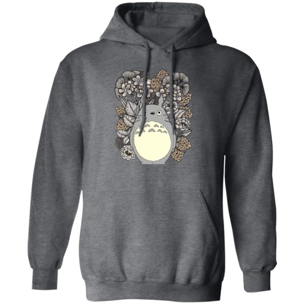 Totoro Poster - Totoro and Flowers Fanart Hoodie-Apparel, Hoodie, My Neighbor Totoro, Totoro Poster