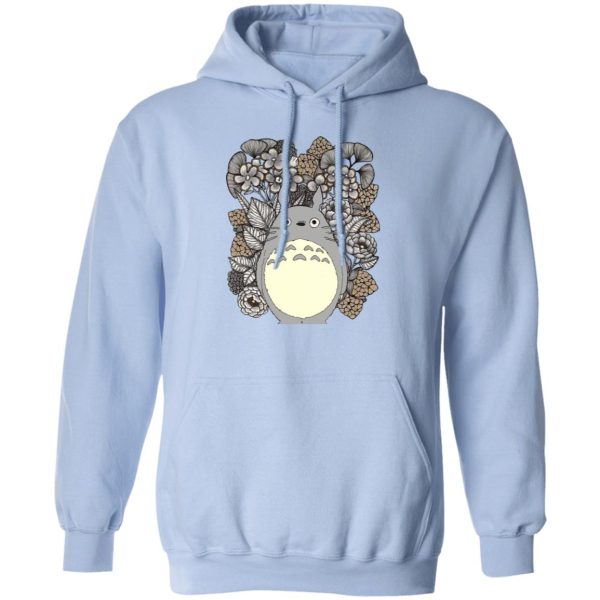 Totoro Poster - Totoro and Flowers Fanart Hoodie-Apparel, Hoodie, My Neighbor Totoro, Totoro Poster