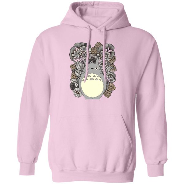 Totoro Poster - Totoro and Flowers Fanart Hoodie-Apparel, Hoodie, My Neighbor Totoro, Totoro Poster