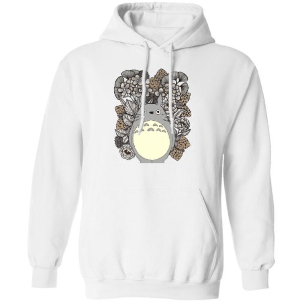 Totoro Poster - Totoro and Flowers Fanart Hoodie-Apparel, Hoodie, My Neighbor Totoro, Totoro Poster