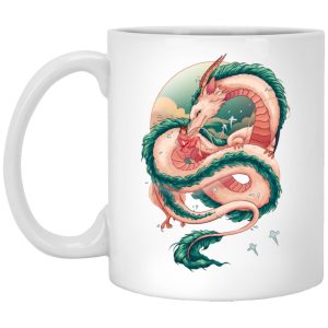 Spirited Away Poster - Spirited Away Haku Dragon Fanart Mug-House Decor, Mug, Spirited Away, Spirited Away Poster