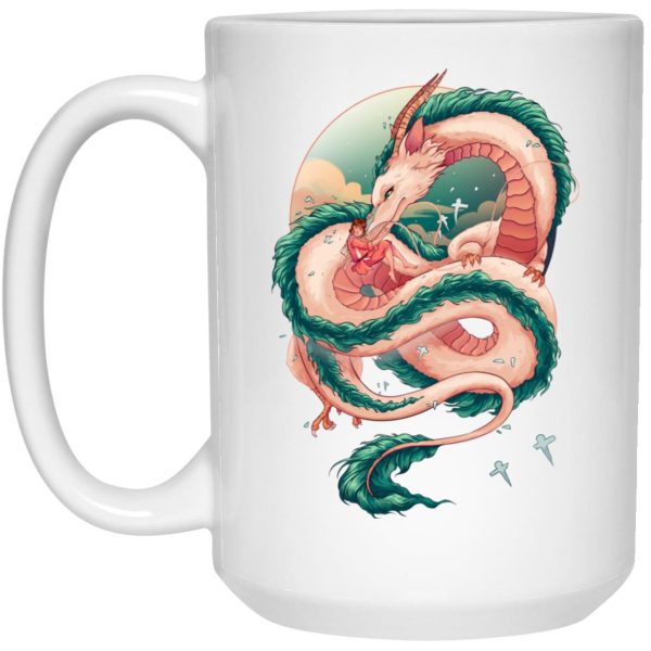 Spirited Away Poster - Spirited Away Haku Dragon Fanart Mug-House Decor, Mug, Spirited Away, Spirited Away Poster