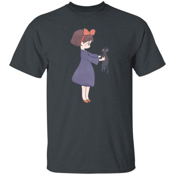 Tombo Kiki's Delivery Service - Kiki Hugging Jiji T Shirt-Apparel, Kiki's Delivery Service, Tombo Kiki's Delivery Service, Tshirt