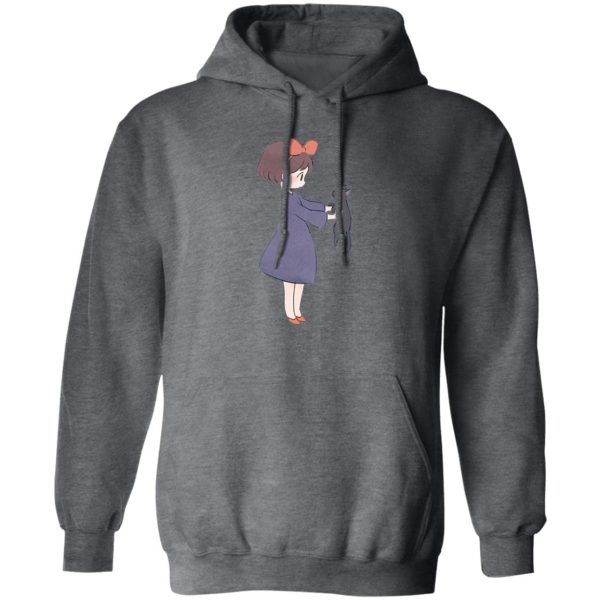 Kiki's Delivery Service Finger Figures Temu - Kiki Hugging Jiji Hoodie-Apparel, Hoodie, Kiki's Delivery Service, Kiki's Delivery Service Finger Figures Temu