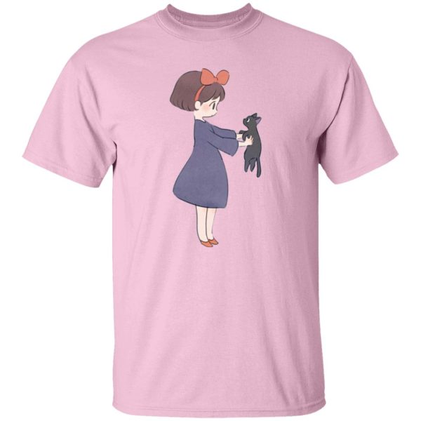 Tombo Kiki's Delivery Service - Kiki Hugging Jiji T Shirt-Apparel, Kiki's Delivery Service, Tombo Kiki's Delivery Service, Tshirt