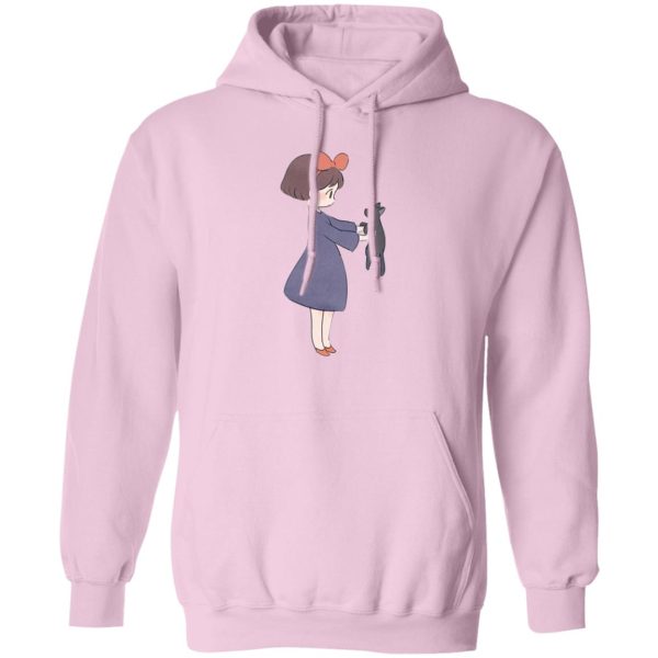 Kiki's Delivery Service Finger Figures Temu - Kiki Hugging Jiji Hoodie-Apparel, Hoodie, Kiki's Delivery Service, Kiki's Delivery Service Finger Figures Temu