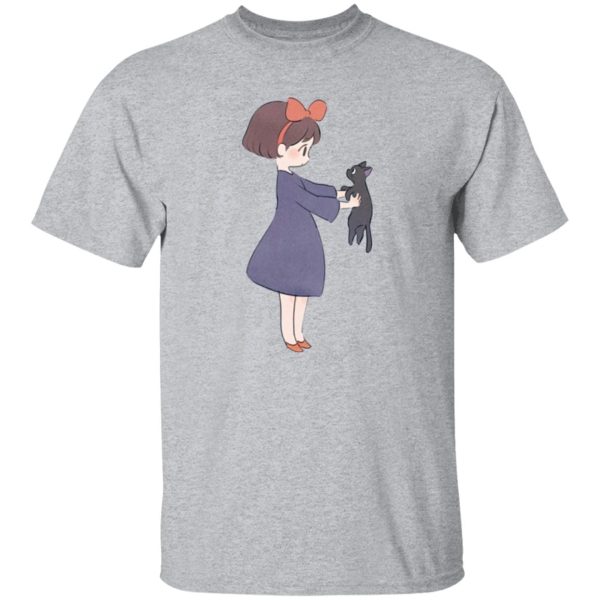 Tombo Kiki's Delivery Service - Kiki Hugging Jiji T Shirt-Apparel, Kiki's Delivery Service, Tombo Kiki's Delivery Service, Tshirt