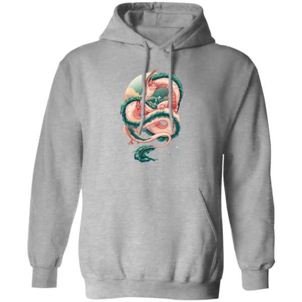 Spirited Away Live' - Spirited Away Haku Dragon Fanart Hoodie-Apparel, Hoodie, Spirited Away, Spirited Away Live