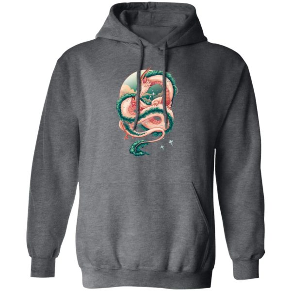 Spirited Away Live' - Spirited Away Haku Dragon Fanart Hoodie-Apparel, Hoodie, Spirited Away, Spirited Away Live