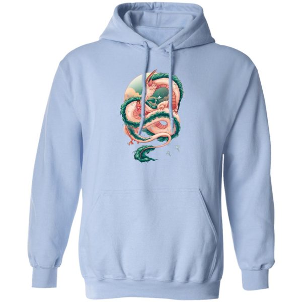 Spirited Away Live' - Spirited Away Haku Dragon Fanart Hoodie-Apparel, Hoodie, Spirited Away, Spirited Away Live