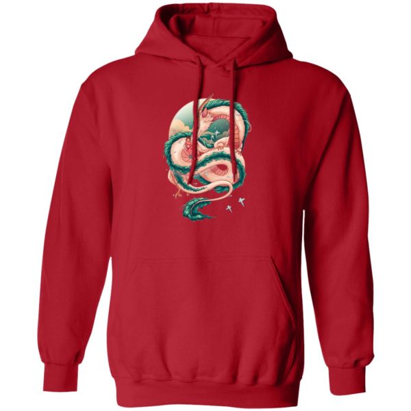 Spirited Away Live' - Spirited Away Haku Dragon Fanart Hoodie-Apparel, Hoodie, Spirited Away, Spirited Away Live