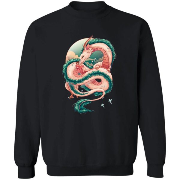 Spirited Away Radish Spirit - Spirited Away Haku Dragon Fanart Sweatshirt-Apparel, Spirited Away, Spirited Away Radish Spirit, Sweatshirt