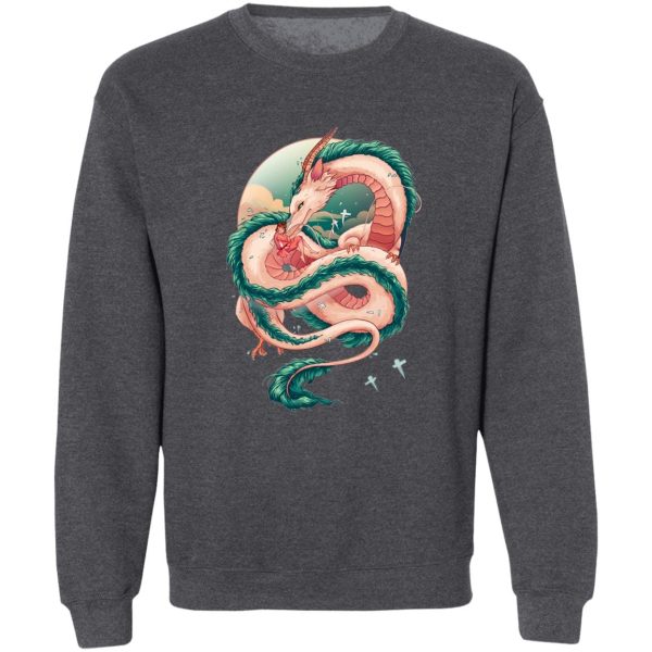 Spirited Away Radish Spirit - Spirited Away Haku Dragon Fanart Sweatshirt-Apparel, Spirited Away, Spirited Away Radish Spirit, Sweatshirt