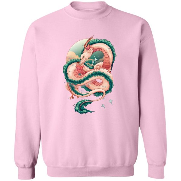 Spirited Away Radish Spirit - Spirited Away Haku Dragon Fanart Sweatshirt-Apparel, Spirited Away, Spirited Away Radish Spirit, Sweatshirt