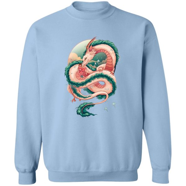 Spirited Away Radish Spirit - Spirited Away Haku Dragon Fanart Sweatshirt-Apparel, Spirited Away, Spirited Away Radish Spirit, Sweatshirt