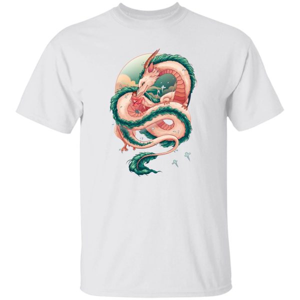 Spirited Away Sen - Spirited Away Haku Dragon Fanart T Shirt-Apparel, Spirited Away, Spirited Away Sen, Tshirt