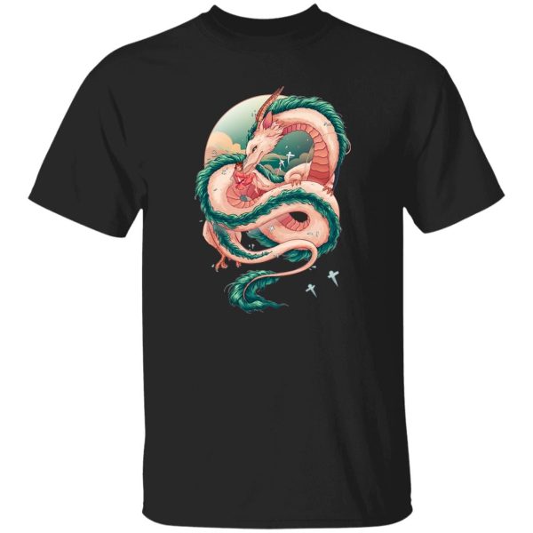 Spirited Away Sen - Spirited Away Haku Dragon Fanart T Shirt-Apparel, Spirited Away, Spirited Away Sen, Tshirt