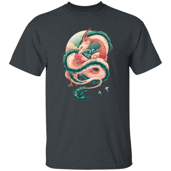 Spirited Away Sen - Spirited Away Haku Dragon Fanart T Shirt-Apparel, Spirited Away, Spirited Away Sen, Tshirt