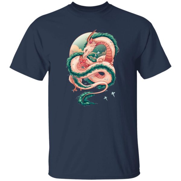 Spirited Away Sen - Spirited Away Haku Dragon Fanart T Shirt-Apparel, Spirited Away, Spirited Away Sen, Tshirt