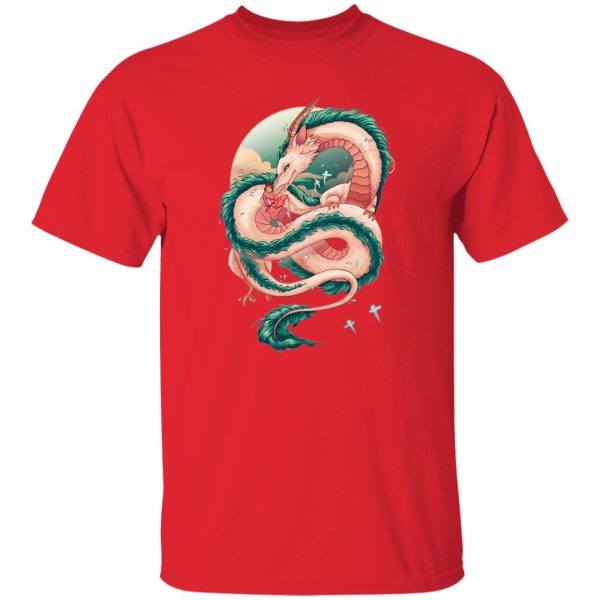 Spirited Away Sen - Spirited Away Haku Dragon Fanart T Shirt-Apparel, Spirited Away, Spirited Away Sen, Tshirt