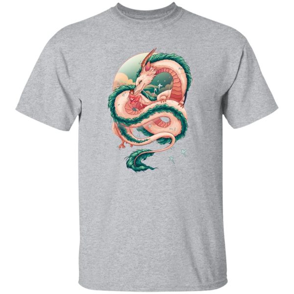 Spirited Away Sen - Spirited Away Haku Dragon Fanart T Shirt-Apparel, Spirited Away, Spirited Away Sen, Tshirt