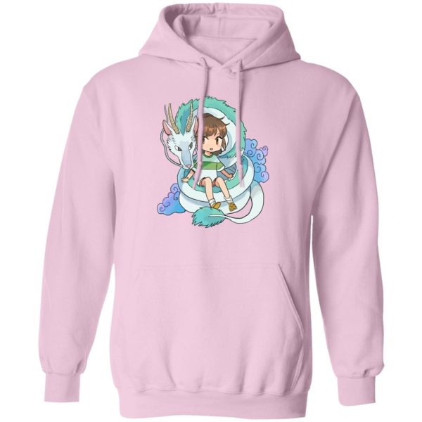 Spirited Away Haku Dragon - Spirited Away Chihiro and The Dragon Chibi Hoodie-Apparel, Hoodie, Spirited Away, Spirited Away Haku Dragon