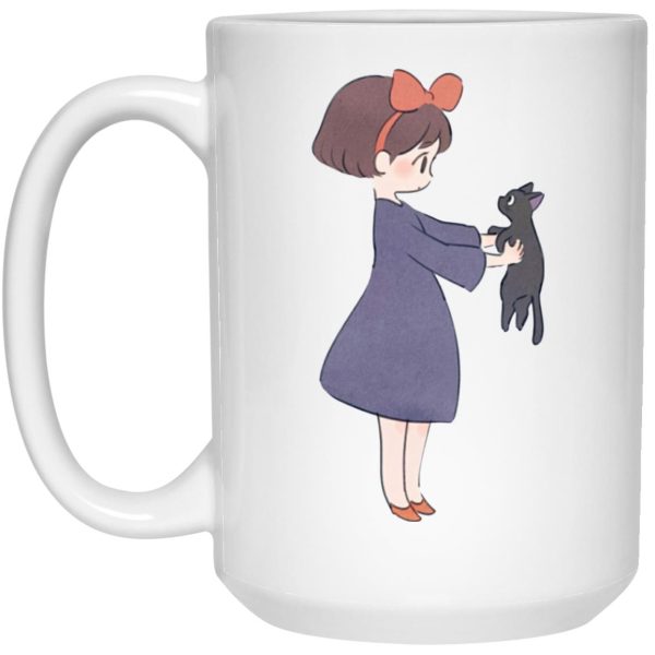 Kiki's Delivery Service Finger Figures Temu - Kiki Hugging Jiji Mug-House Decor, Kiki's Delivery Service, Kiki's Delivery Service Finger Figures Temu, Mug