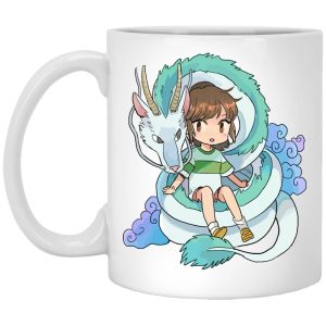 Spirited Away In Theaters - Spirited Away Chihiro and The Dragon Chibi Mug-House Decor, Mug, Spirited Away, Spirited Away In Theaters