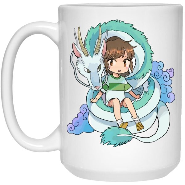 Spirited Away In Theaters - Spirited Away Chihiro and The Dragon Chibi Mug-House Decor, Mug, Spirited Away, Spirited Away In Theaters