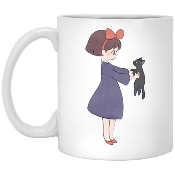 Kiki's Delivery Service Finger Figures Temu - Kiki Hugging Jiji Mug-House Decor, Kiki's Delivery Service, Kiki's Delivery Service Finger Figures Temu, Mug