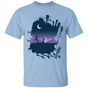 Studio Ghibli Howl's Moving Castle - Howl’s Moving Castle Midnight T Shirt for Kid-Studio Ghibli Howl's Moving Castle