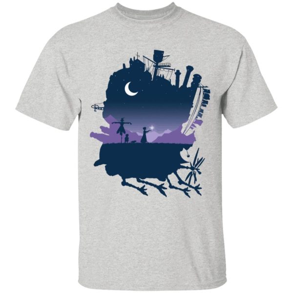 Studio Ghibli Howl's Moving Castle - Howl’s Moving Castle Midnight T Shirt for Kid-Studio Ghibli Howl's Moving Castle