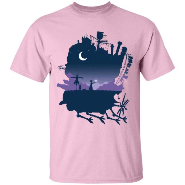 Studio Ghibli Howl's Moving Castle - Howl’s Moving Castle Midnight T Shirt for Kid-Studio Ghibli Howl's Moving Castle