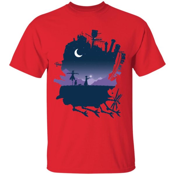 Studio Ghibli Howl's Moving Castle - Howl’s Moving Castle Midnight T Shirt for Kid-Studio Ghibli Howl's Moving Castle