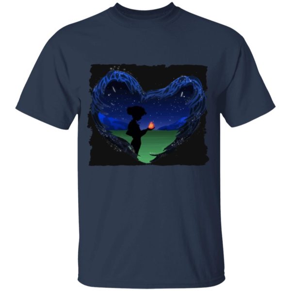 Witch Howl's Moving Castle - Howl’s Moving Castle – Howl meets Calcifer T Shirt for Kid-Witch Howl's Moving Castle