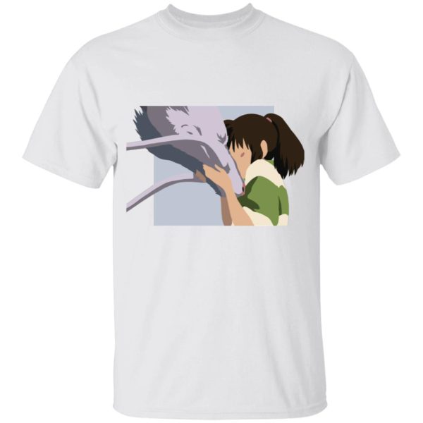 Boh Spirited Away - Spirited Away Haku and Chihiro Graphic T Shirt for Kid-Boh Spirited Away