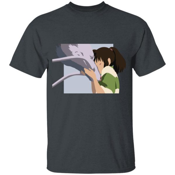 Boh Spirited Away - Spirited Away Haku and Chihiro Graphic T Shirt for Kid-Boh Spirited Away